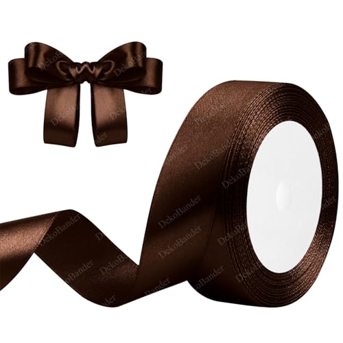 Geschenkband Kaffee 25mm x 23m Satinband Kaffee Schleifenband Geschenkband Satinbänder für Geschenkverpackungen, Basteln, DIY, Nähen, Brautparty-Dekoration, Christbaumschmuck Geschenkband Kaffee 25mm x 23m Satinband Kaffee Schleifenband Geschenkband Satinbänder für Geschenkverpackungen, Basteln, DIY, Nähen, Brautparty-Dekoration, Christbaumschmuck von DekoBander