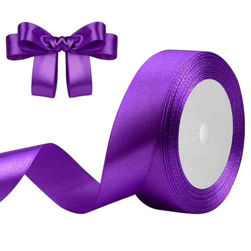 Geschenkband Lila 25mm x 23m Satinband Lila Schleifenband Geschenkband Satinbänder für Geschenkverpackungen, Basteln, DIY, Nähen, Brautparty-Dekoration, Christbaumschmuck Geschenkband Lila 25mm x 23m Satinband Lila Schleifenband Geschenkband Satinbänder für Geschenkverpackungen, Basteln, DIY, Nähen, Brautparty-Dekoration, Christbaumschmuck von DekoBander