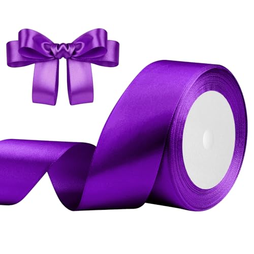 Geschenkband Lila 40mm x 23m Satinband Lila Schleifenband Geschenkband Satinbänder für Geschenkverpackungen, Basteln, DIY, Nähen, Brautparty-Dekoration, Christbaumschmuck Geschenkband Lila 40mm x 23m Satinband Lila Schleifenband Geschenkband Satinbänder für Geschenkverpackungen, Basteln, DIY, Nähen, Brautparty-Dekoration, Christbaumschmuck von DekoBander