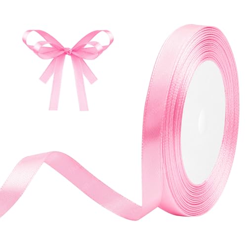 Geschenkband Rosa 10mm x 23m Satinband Rosa Schleifenband Geschenkband Satinbänder für Geschenkverpackungen, Basteln, DIY, Nähen, Brautparty-Dekoration, Christbaumschmuck Geschenkband Rosa 10mm x 23m Satinband Rosa Schleifenband Geschenkband Satinbänder für Geschenkverpackungen, Basteln, DIY, Nähen, Brautparty-Dekoration, Christbaumschmuck von DekoBander