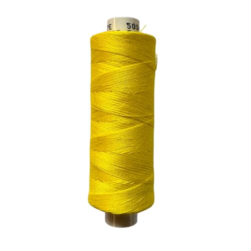 1 Spule Nähgarn in Gelb 500m Polyester von DekoHaus