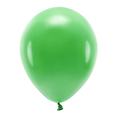 10 Stück ECO-Luftballons Pastell in Grasgrün 30cm von DekoHaus