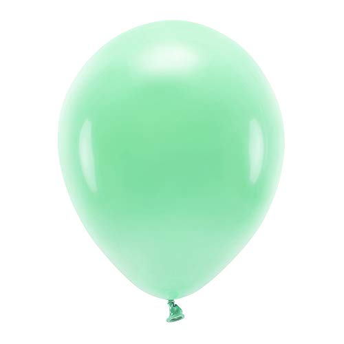 10 Stück ECO-Luftballons Pastell in Minze 30cm von DekoHaus