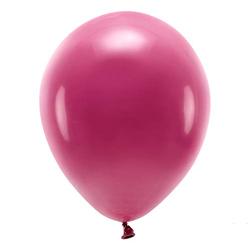 100 Stück ECO-Luftballons Pastell in Burgund 30cm Partyzubehör von DekoHaus