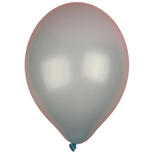 100 Stück Latex Luftballons, Größe 33cm, Pastel Ice Blue von DekoHaus