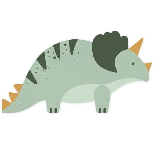 12 Stück Papierservietten Triceratops in Grün 18x10cm 2-lagig 12 Stück Papierservietten Triceratops in Grün 18x10cm 2-lagig von DekoHaus