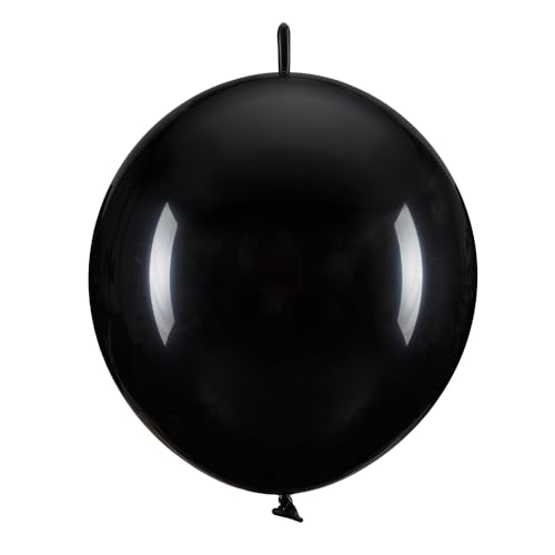 20 Stück Linking Luftballons in Schwarz 33cm von DekoHaus