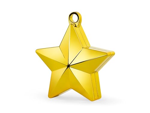 4 Stück Ballongewichte, Sterne, 10x11cm, 175g (Gold) von DekoHaus