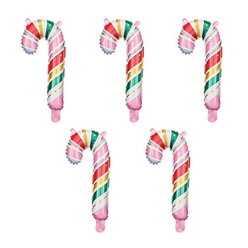 5 Stück Folienballons Zuckerstange 14,5x31cm Weihnachten 5 Stück Folienballons Zuckerstange 14,5x31cm Weihnachten von DekoHaus