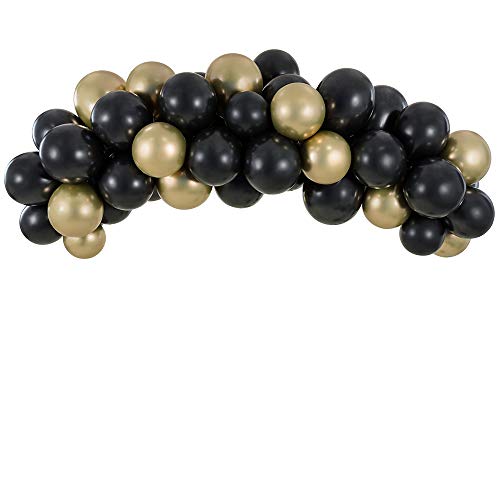 Ballongirlande Schwarz-Gold 2m Luftballons Girlande Ballongirlande Schwarz-Gold 2m Luftballons Girlande von DekoHaus