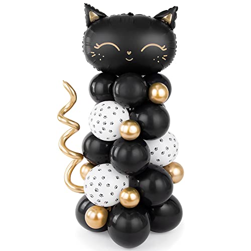 Ballonstrauß Katze in Schwarz 83x140cm Partyballons Ballonstrauß Katze in Schwarz 83x140cm Partyballons von DekoHaus