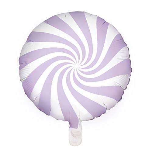 Folienballon Bonbon, Größe 45 cm, mit selbstschließendes Ventil (Lila) von DekoHaus