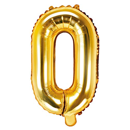 Folienballon Buchstabe O Höhe 35 cm Gold Partyballon von DekoHaus