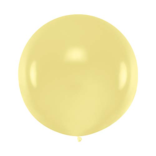 DekoHaus Riesenballons XXL 100 cm Helium Luftballons Farbe wählbar (Creme) von DekoHaus