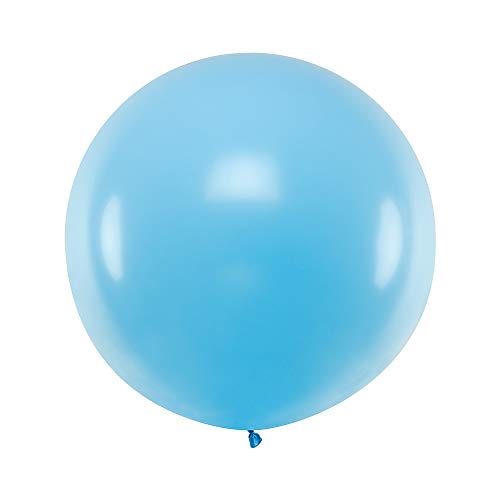 DekoHaus Riesenballons XXL 100 cm Helium Luftballons Farbe wählbar (Himmelblau) von DekoHaus