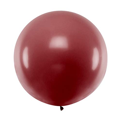 DekoHaus Riesenballons XXL 100 cm Helium Luftballons Farbe wählbar (Weinrot) von DekoHaus