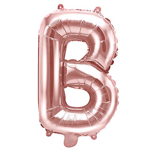 Folienballon Buchstabe B in Roségold Höhe 35cm Partyzubehör von DekoHaus