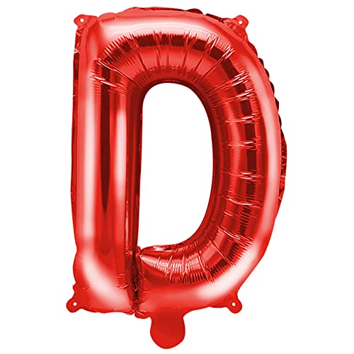 Folienballon Buchstabe D in Rot 35cm von DekoHaus