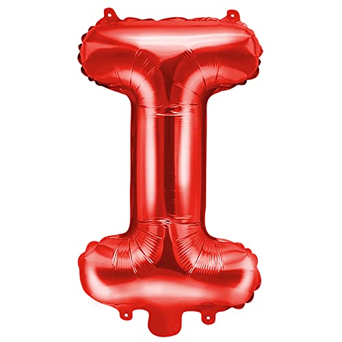 Folienballon Buchstabe I in Rot 35cm Folienballon Buchstabe I in Rot 35cm von DekoHaus