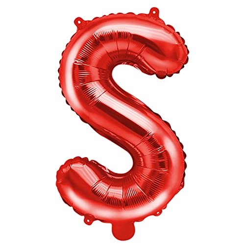 Folienballon Buchstabe S in Rot 35cm von DekoHaus
