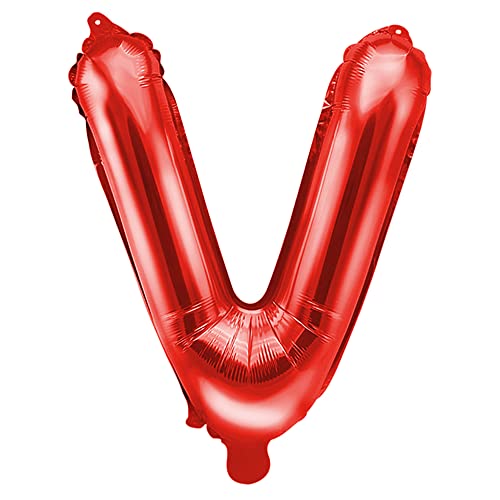 Folienballon Buchstabe V in Rot 35cm Folienballon Buchstabe V in Rot 35cm von DekoHaus