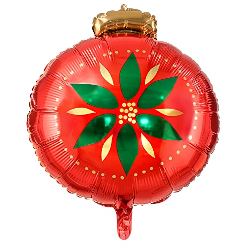 Folienballon Christbaumkugel 45x45cm Weihnachtsdekorationen von DekoHaus