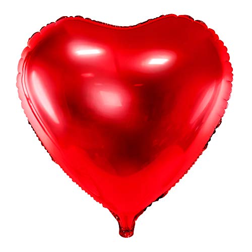 Folienballon Herz (45 cm, Rot) von DekoHaus