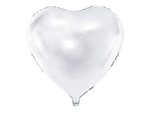 Folienballon Herz in Weiß 61cm von DekoHaus