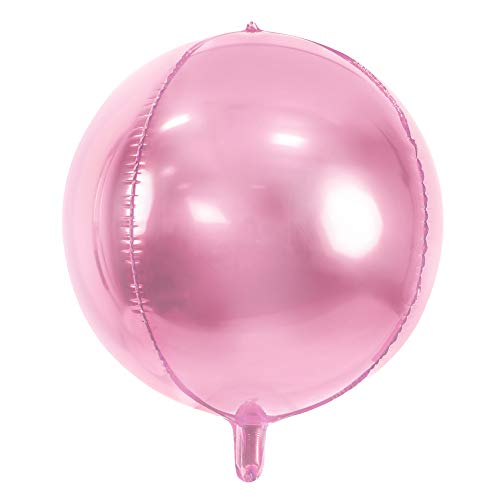 Folienballon Kugel in Rosa, Größe: 40cm, Farbauswahl Helium Ballon Geburtstag Dekoration Folienballon Kugel in Rosa, Größe: 40cm, Farbauswahl Helium Ballon Geburtstag Dekoration von DekoHaus