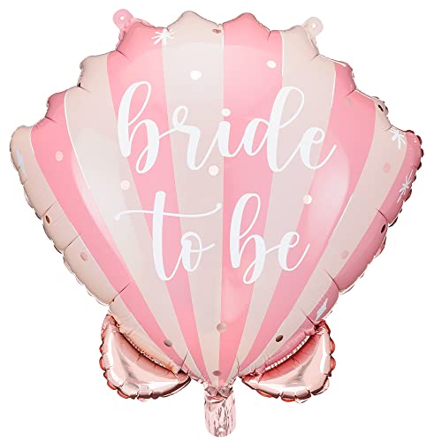 Folienballon Muschel mit Aufschrift Bride to be 52x50cm von DekoHaus