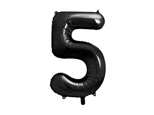 Folienballon Zahl 5 in Schwarz 86cm Luftballons Folienballon Zahl 5 in Schwarz 86cm Luftballons von DekoHaus