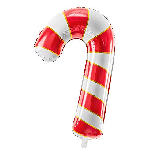 Folienballon Zuckerstange in Rot 50x82cm Weihnachtsdekorationen von DekoHaus