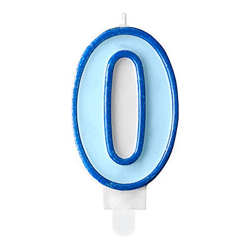 Geburtstagskerze Zahl 0 in Blau 7cm Kuchenkerzen Geburtstagskerze Zahl 0 in Blau 7cm Kuchenkerzen von DekoHaus