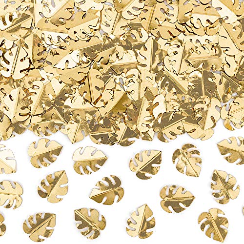 Konfetti Blätter in Gold 15g Tischdekoration von DekoHaus