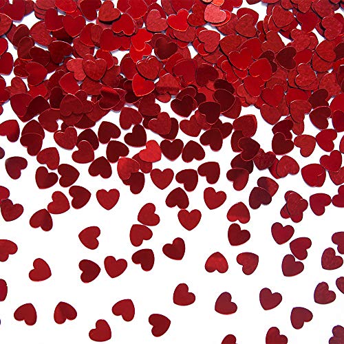 Konfetti Herzen in Rot 5mm Tischdekoration von DekoHaus