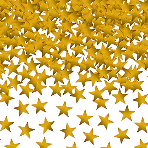 Konfetti Sterne in Gold 10mm Tischdekoration von DekoHaus