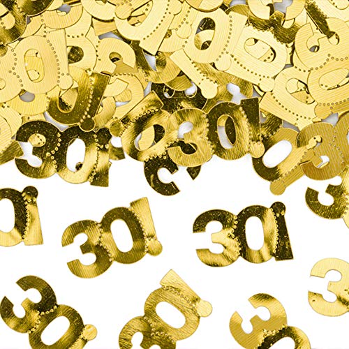 Konfetti Zahlen 30 in Gold 15g Tischdekoration Konfetti Zahlen 30 in Gold 15g Tischdekoration von DekoHaus