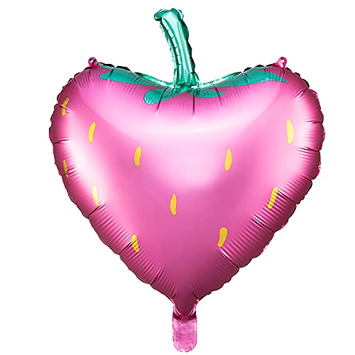 Satin Folienballon Erdbeere 42x45cm Satin Folienballon Erdbeere 42x45cm von DekoHaus