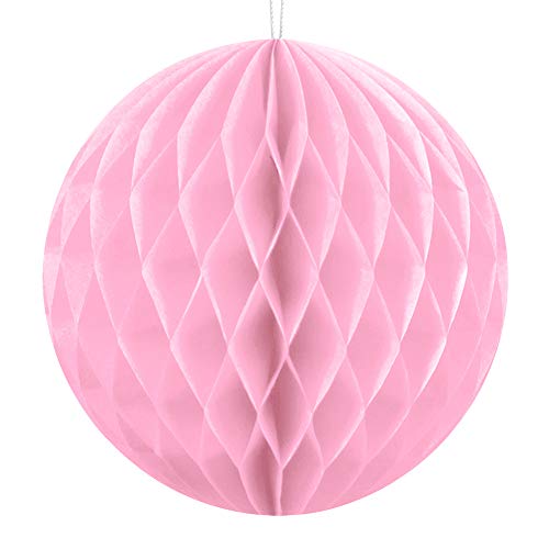 Wabenball 10cm, 20cm oder 30cm viele Farben Honeycomb Wabenbälle aus Seidenpapier (Rosa, 10cm) von DekoHaus