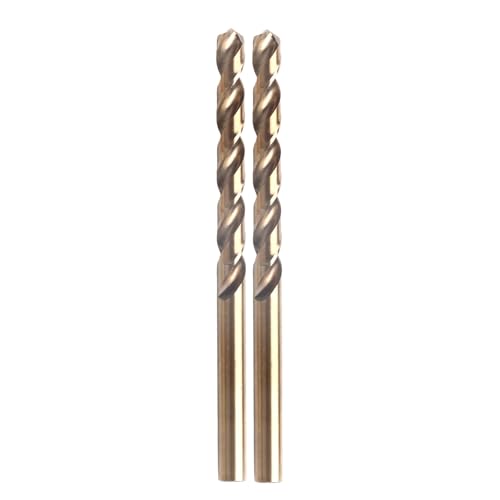 DekoTech Spiralbohrer-Set, 6 mm, M35 Kobaltstahl (5 % Kobalt), HSS-CO, Hochgeschwindigkeits- und hitzebeständig, präzisionsgefertigt zum Bohren von Edelstahl, Gusseisen und Hartmetallen (2 Stück) von DekoTech