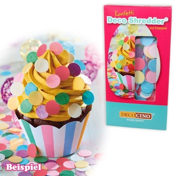 Buntes Deko-Konfetti aus Esspapier, 5g Buntes Deko-Konfetti aus Esspapier, 5g von Dekoback GmbH