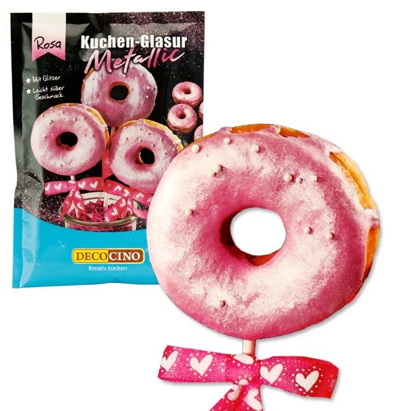 Metallic Glasur Pink, 65g OHNE Erhitzen oder Aufkochen! von Dekoback GmbH