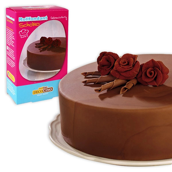 Rollfondant Schoko 250g, mit Schokoladen-Geschmack, für Fooddeko Rollfondant Schoko 250g, mit Schokoladen-Geschmack, für Fooddeko von Dekoback GmbH