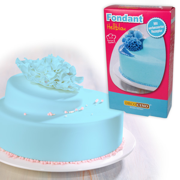 Rollfondant hellblau, 250g Zuckermasse von Dekoback GmbH