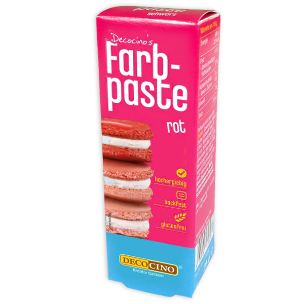 Rote Lebensmittelpaste in der Tube, 25g, hochergiebig Rote Lebensmittelpaste in der Tube, 25g, hochergiebig von Dekoback GmbH