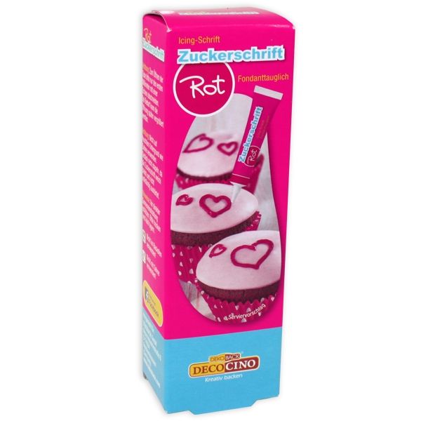 Zuckerschrift rot 18g, 1 Tube für Tortenbeschriftung zum Geburtstag Zuckerschrift rot 18g, 1 Tube für Tortenbeschriftung zum Geburtstag von Dekoback GmbH