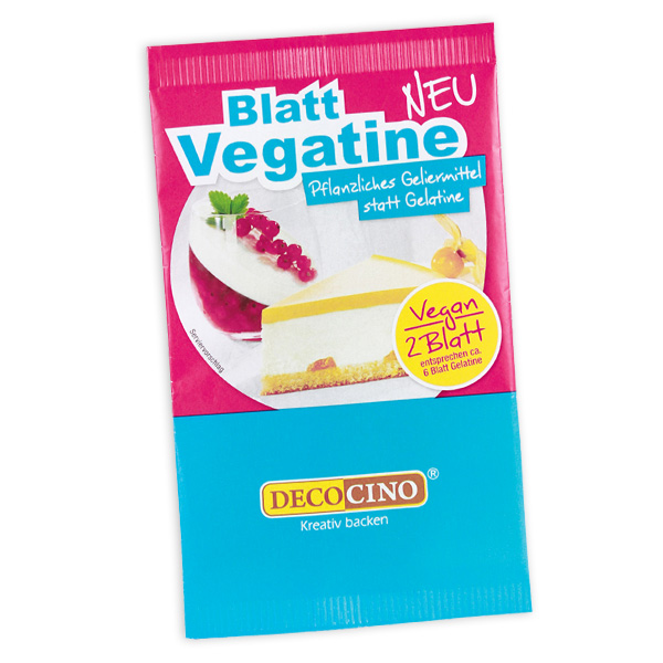 2 Blatt Vegatine, veganes Geliermittel 2 Blatt Vegatine, veganes Geliermittel von Dekoback