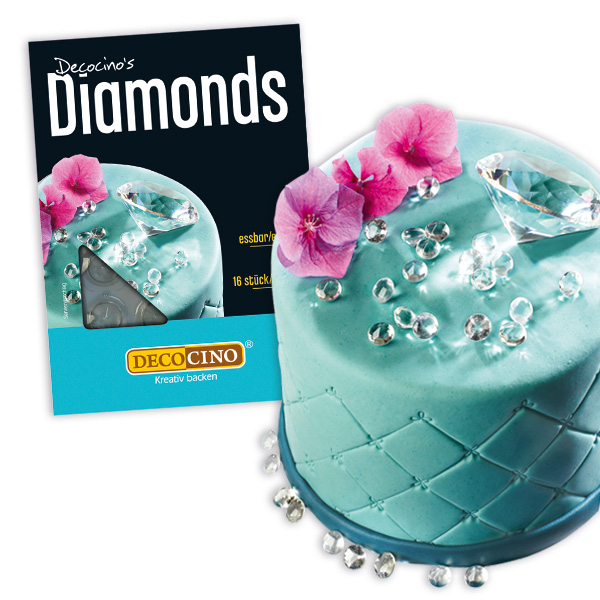 Essbare Diamanten aus Isomalt, 16 Stück von Dekoback