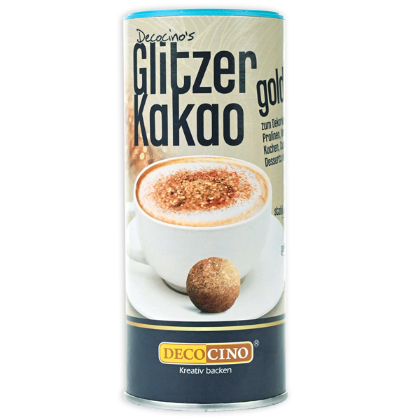 Essbarer Glitzer-Kakao in Gold, 100g Essbarer Glitzer-Kakao in Gold, 100g von Dekoback