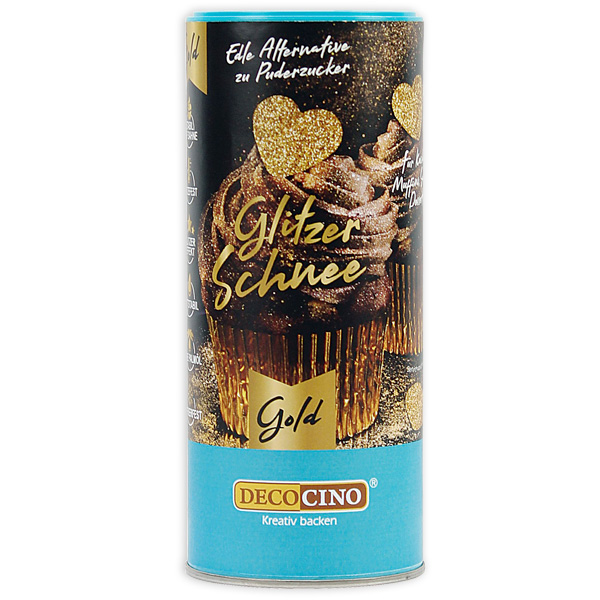 Essbarer Glitzer-Schnee in Gold, 100g Essbarer Glitzer-Schnee in Gold, 100g von Dekoback